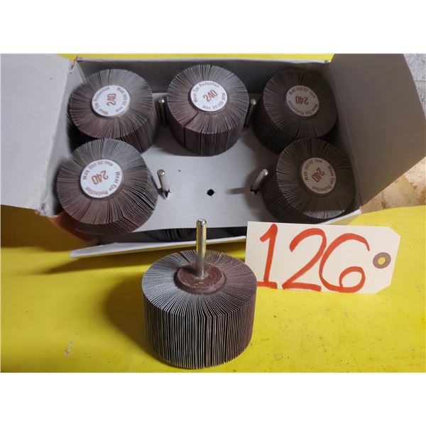 Box of Flap Wheel 3" x 1"1/2 x 1/4" Gr.240