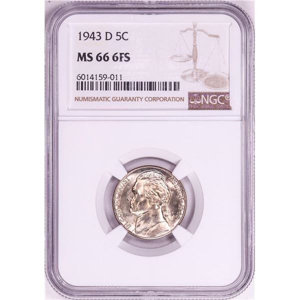1943-D Jefferson Nickel Coin NGC MS66 6FS