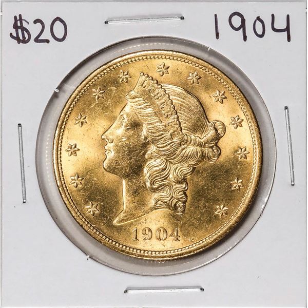 1904 $20 Liberty Head Double Eagle Gold Coin