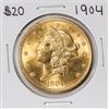 Image 1 : 1904 $20 Liberty Head Double Eagle Gold Coin