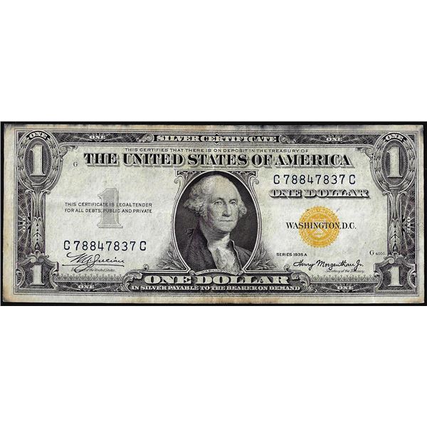 1935A $1 North Africa WWII Emergency Issue Silver Certificate Note