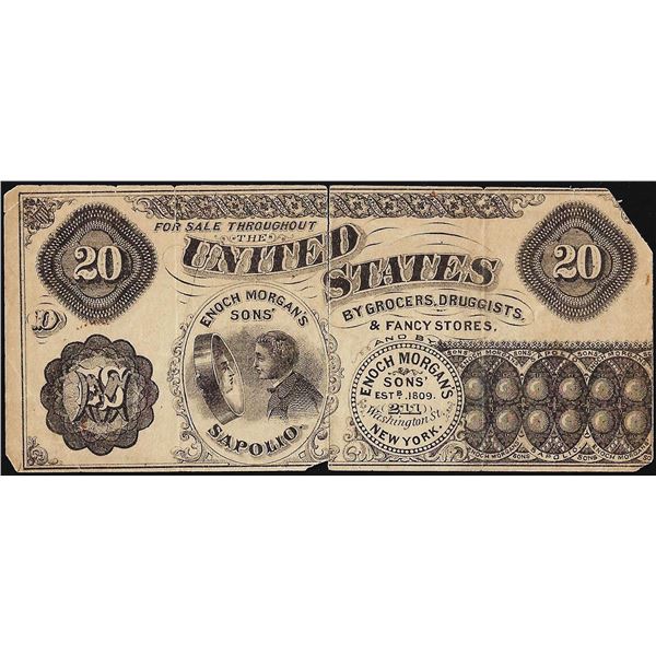 1800's Enoch Morgan's Sons' New York, NY Script