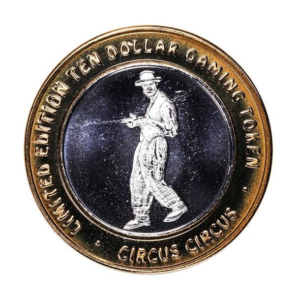 .999 Silver Circus Circus Hotel & Casino $10 Limited Edition Casino Gaming Token