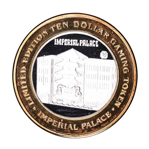 .999 Silver Imperial Palace Hotel & Casino Nevada $10 Gaming Token Limited Edition