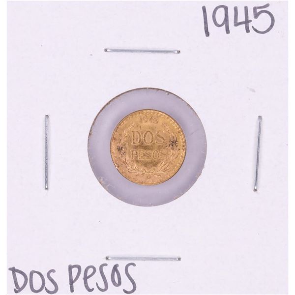 1945 Mexico Dos Pesos Gold Coin
