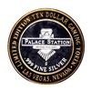 Image 2 : .999 Fine Silver Palace Station Las Vegas, Nevada $10 Limited Edition Gaming Token