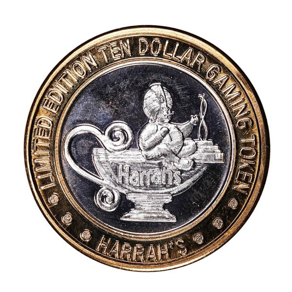 .999 Silver Harrah's Reno, Nevada $10 Casino Limited Edition Gaming Token