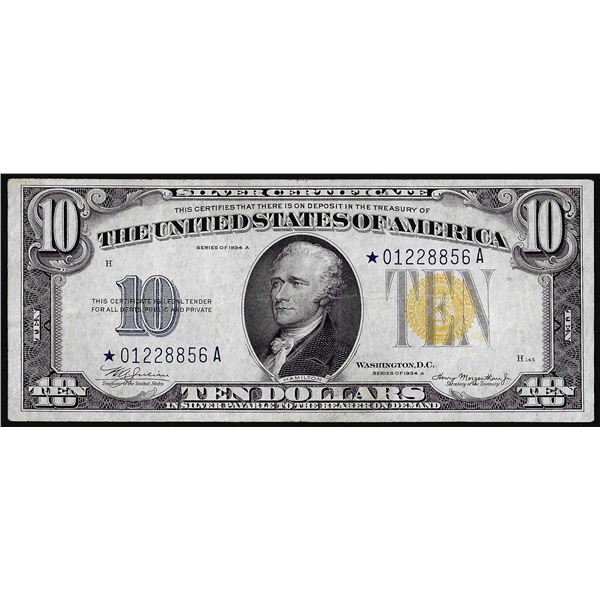 1934A $10 North Africa WWII Emergency Issue Silver Certificate Star Note