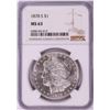 Image 1 : 1878-S $1 Morgan Silver Dollar Coin NGC MS63