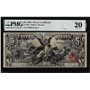 Image 1 : 1896 $5 Educational Silver Certificate Note Fr.268 PMG Very Fine 20
