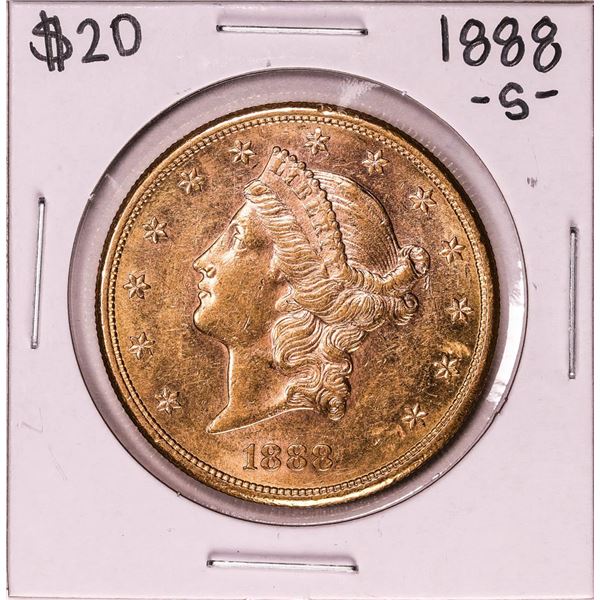 1888-S $20 Liberty Head Double Eagle Gold Coin