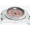 Image 9 : Rolex Midsize Stainless Steel Salmon Roman Datejust Wristwatch