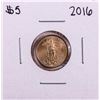 Image 1 : 2016 $5 American Gold Eagle Coin