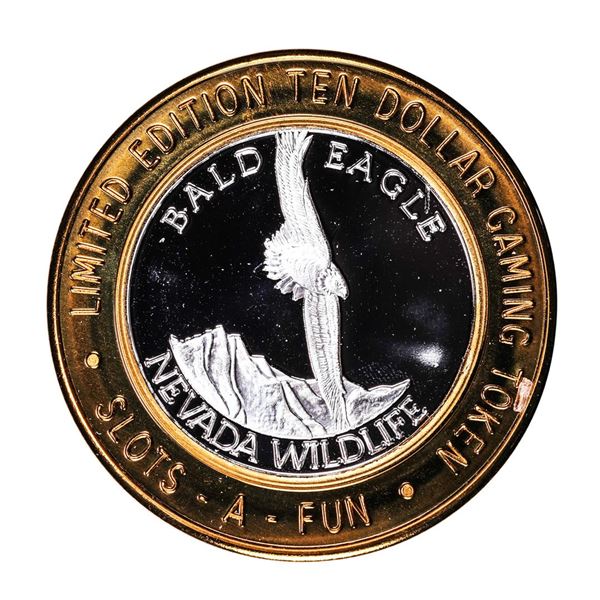 .999 Silver Slots A Fun Casino Las Vegas, NV $10 Limited Edition Casino Gaming Token