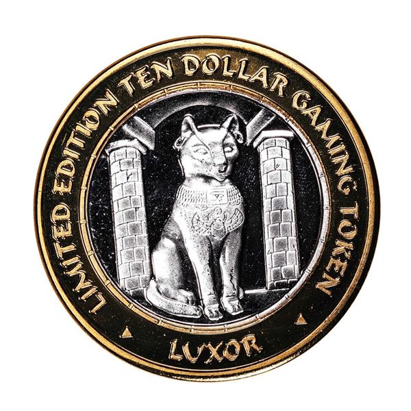 .999 Silver Luxor Las Vegas Nevada $10 Casino Limited Edition Gaming Token