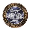 Image 2 : .999 Silver Flamingo Las Vegas Nevada $10 Casino Limited Edition Gaming Token