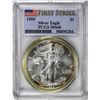 Image 1 : 1999 $1 American Silver Eagle Coin PCGS MS68 First Strike