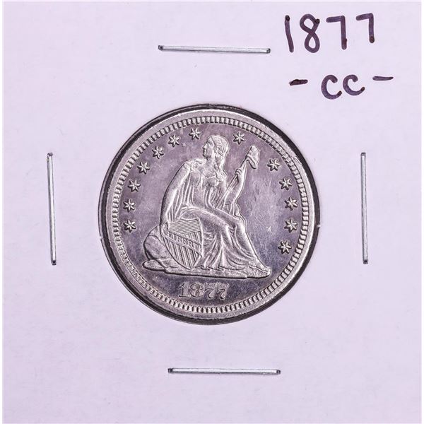1877-CC Seated Liberty Quarter Coin