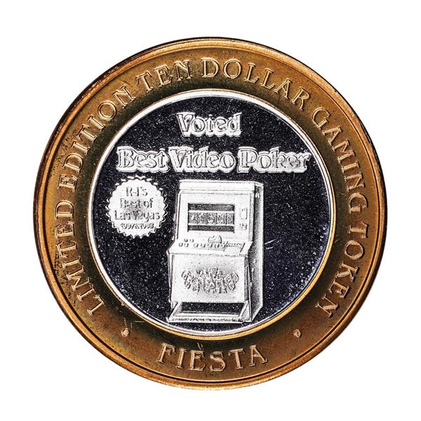 .999 Silver Fiesta Casino and Hotel $10 Casino Limited Edition Gaming Token