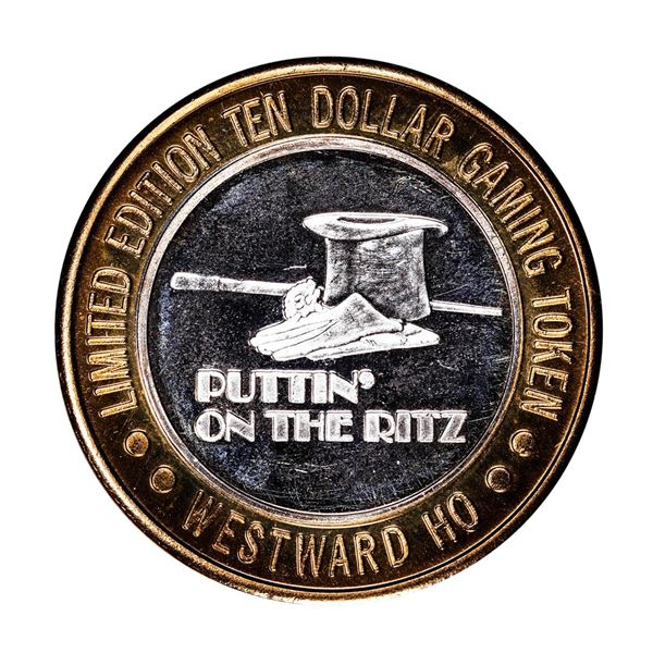 .999 Silver Westward Ho Casino Las Vegas $10 Casino Limited Edition Gaming Token