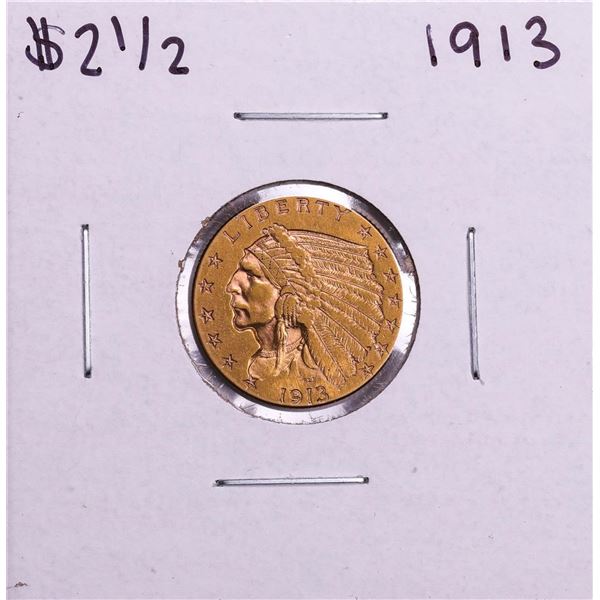 1913 $2 1/2 Indian Head Quarter Eagle Gold Coin