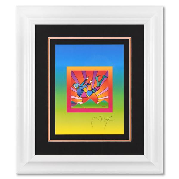 Peter Max "Cosmic Flyer With Sun On Blends Ver Ii" Limited Edition Lithograph