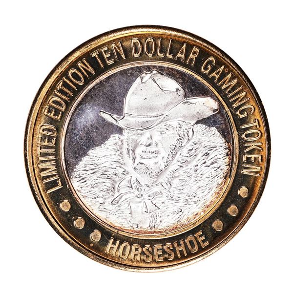 .999 Fine Silver Horseshoe Las Vegas, Nevada $10 Limited Edition Gaming Token