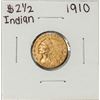 Image 1 : 1910 $2 1/2 Indian Head Quarter Eagle Gold Coin