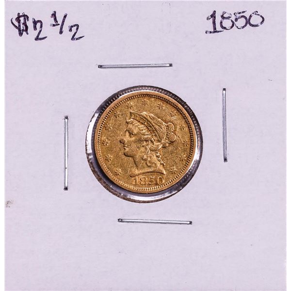 1850 $2 1/2 Liberty Head Quarter Eagle Gold Coin