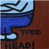 Image 3 : Todd Goldman "S*** Head" Original Acrylic On Canvas