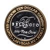 Image 2 : .999 Silver Bellagio Las Vegas, NV $10 Casino Limited Edition Gaming Token