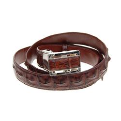 Men's Crocodile Hide Skin Belt (ACT-087)