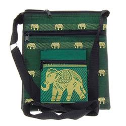 Thai Silk Hand Crafted Elephant Shoulder Bag (ACT-215)