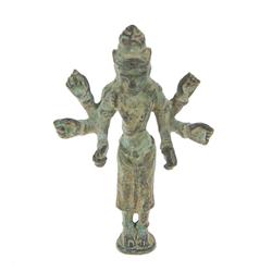 Antique Bronze 6 Arm Standing Tibet Buddha (ANT-238)