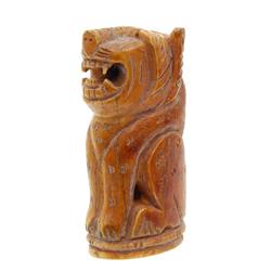 Vintage Hand Carved Bone Tiger Netsuke (ANT-552)