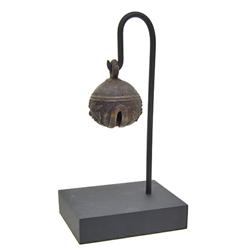 Antique Bronze Cow Bell on Stand (ANT-594)