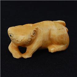 Rare Bone/Ivory Ram Netsuke (ANT-698)