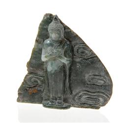 Hand Carved Green Jade Thai Buddha (CLB-180)
