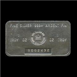 Scarce Mint Numbered Silver Ingot (COI-1704)