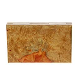 Box Handmade Solid Rare Afzelia Burl Wood (DEC-081)