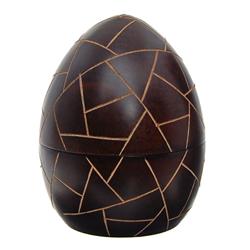 Handcarved Mango Wood Egg Box (DEC-299)