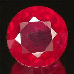 1.55ct. Top Blood Red RARE Madascar Ruby 6mm. AAA VS RETAIL $850 (GEM-3794A)