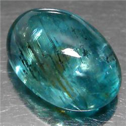 3.62ct Oval Cabochon Blue Natural Apatite RETAIL $2200 (GEM-4385)