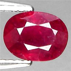 1.29ct Top AAA Rich Red Ruby Mogok VS Oval Cut RETAIL $1300 (GEM-4427)