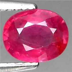 1.51ct Top AAA Mozambique Pink Red Ruby VVS Oval Cut RETAIL $1450 (GEM-4431)