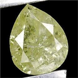 .32ct Pear Cut Unheated Yellow Diamond RETAIL $2650 (GEM-4439)