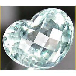 5.50ct RARE Sky Blue Aquamarine Heart VS RETAIL $ (GEM-4156)