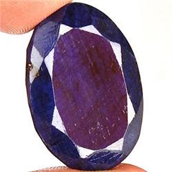 81ct  Huge Stunning Royal Blue Natural Sapphire RETAIL $8000 (GEM-4321)