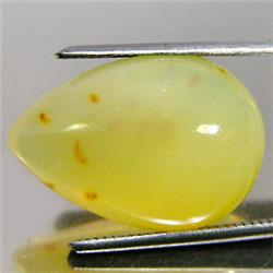 9.88ct RARE  White Yellow Natural Opal VS Pear Cabochon  RETAIL $900 (GEM-4352)