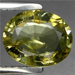 1.10ct Oval Cut Yellow Green Paraiba Tourmaline VS  RETAIL $1025 (GEM-4450)